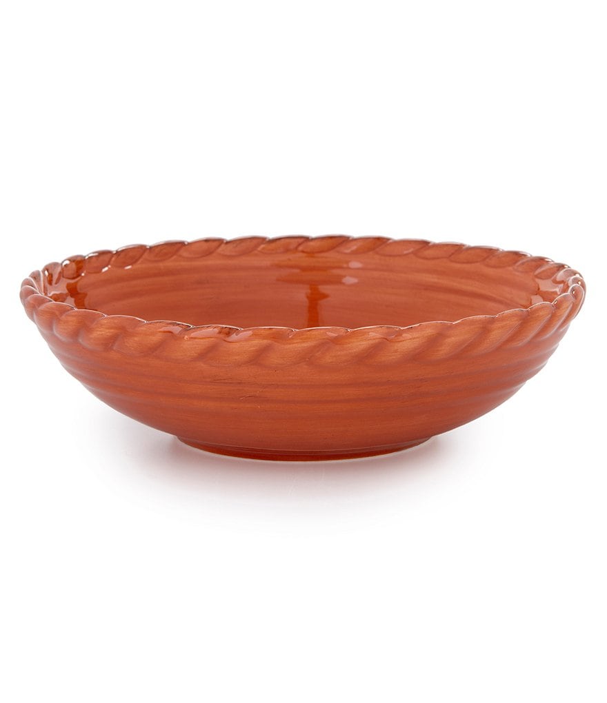 Artimino Tuscan Countryside Rope-Edged Stoneware Soup Bowl