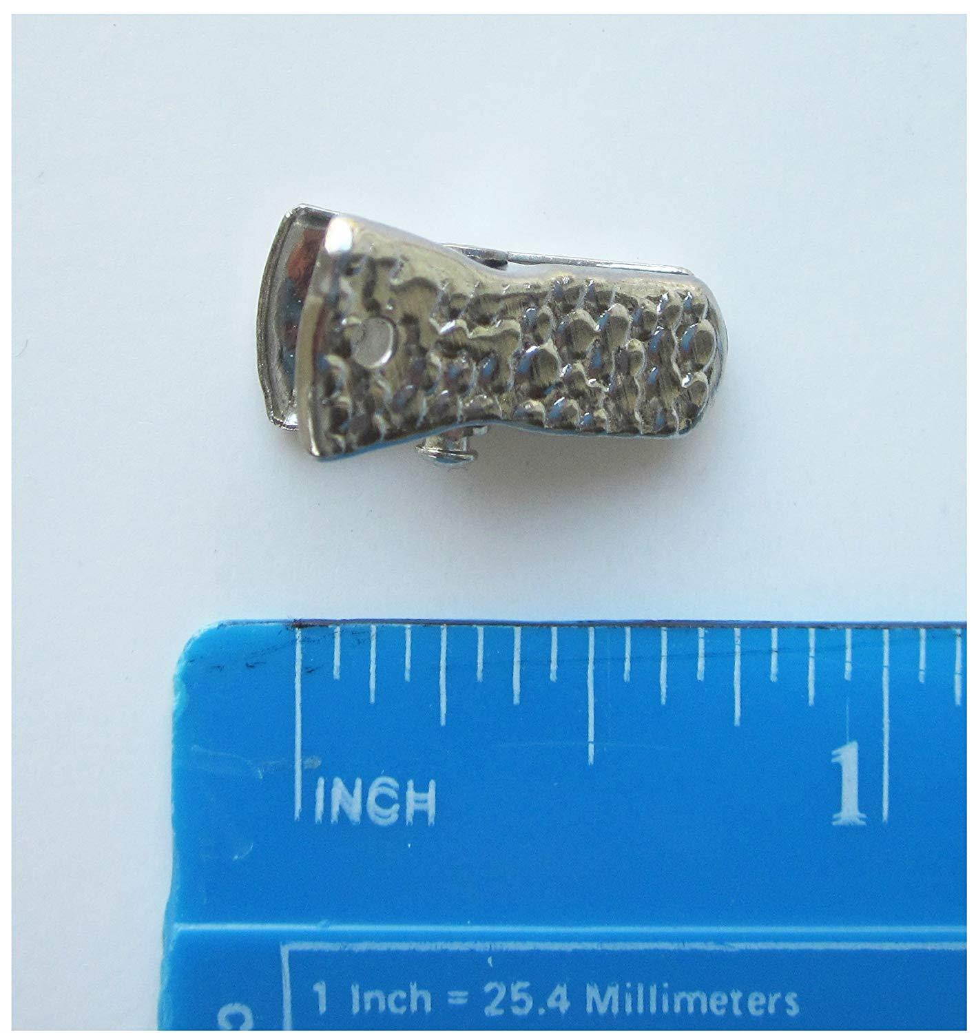 Metal Bulldog Clips (pack of 20) for ID Badge Holders Lanyards Jewelry - Mini Alligator Grip Style (Silver)