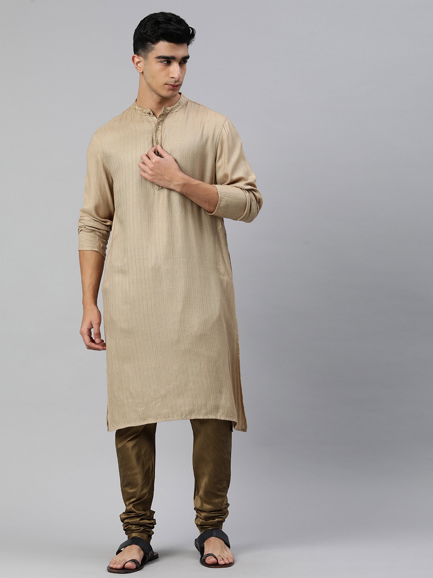 Manthan Brown Regular Fit Churidars