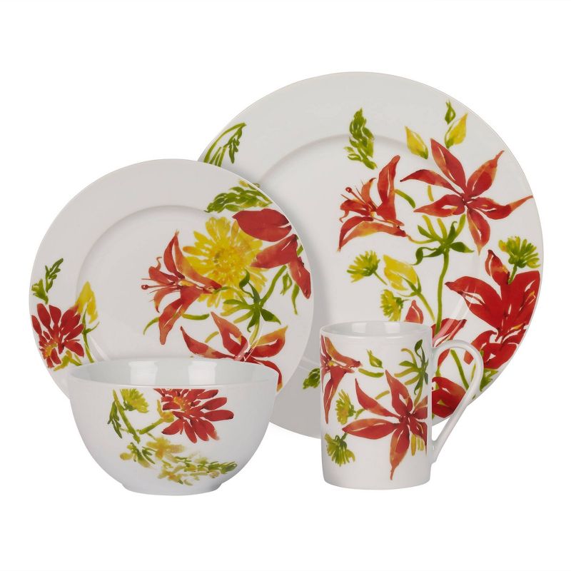16pc Porcelain Jadine Dinnerware Set - Tabletops Gallery