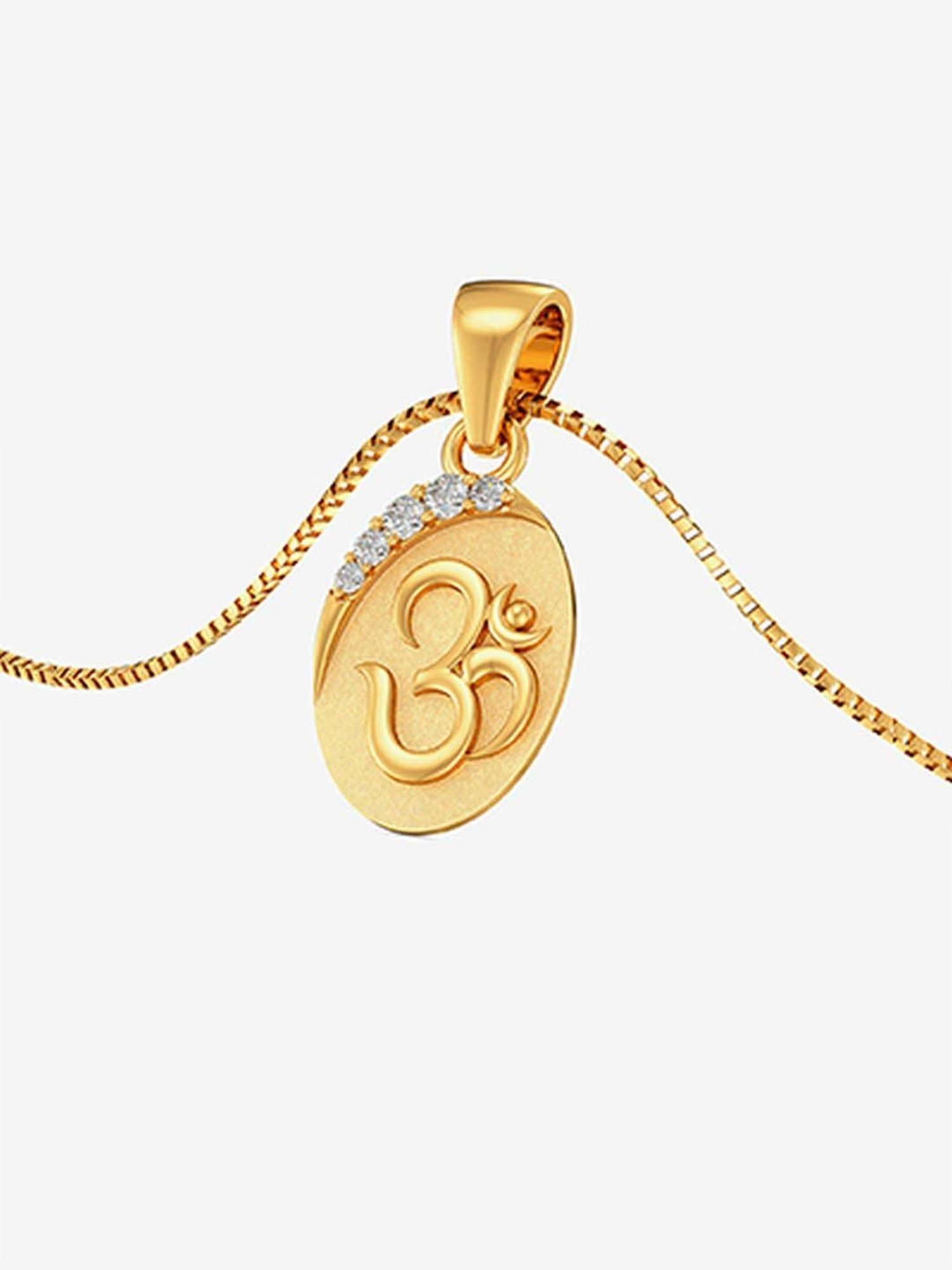 CKC Sacred Rudraksha Gold Pendant: Single Loop Elegance