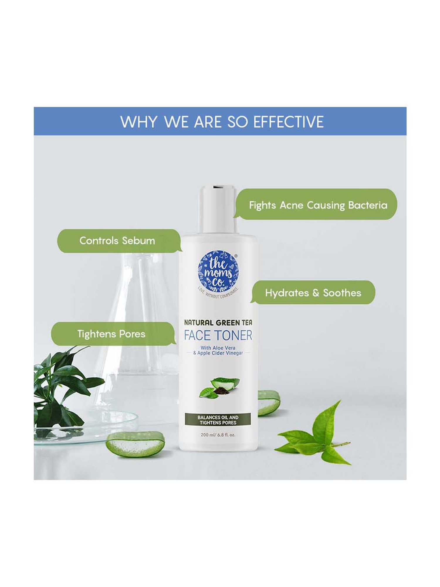 The Moms Co. Natural Green Tea Toner - 200 ml