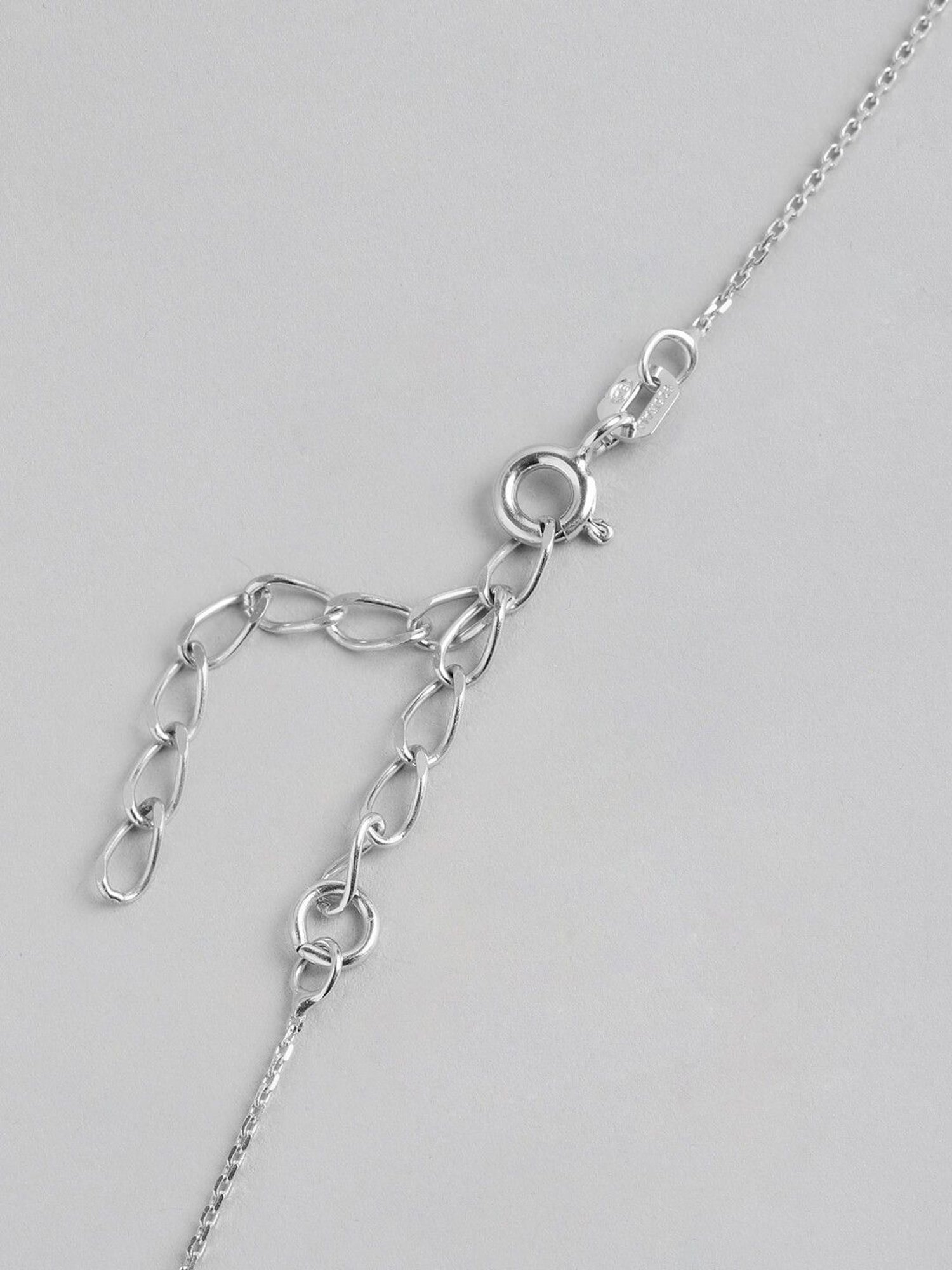 Zavya 92.5 Sterling Silver Rhodium-Plated Chain for Women