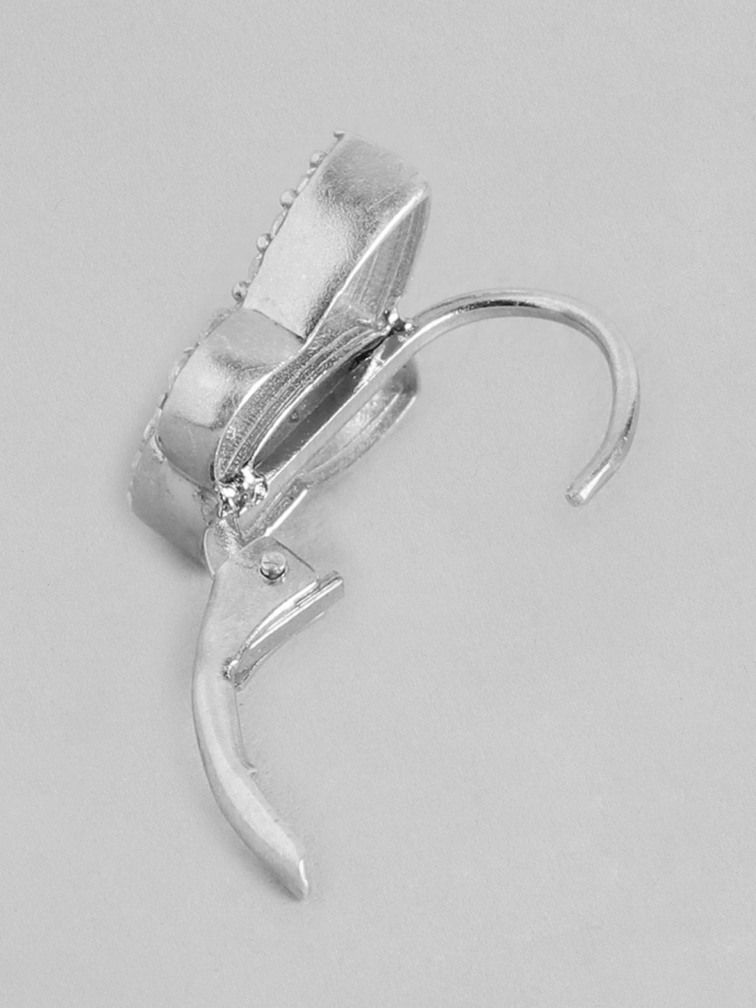 Zavya Butterfly CZ Rhodium-Plated 92.5 Sterling Silver Drop