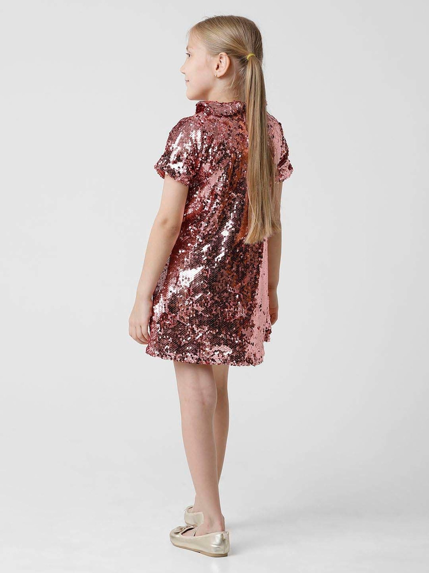Kate & Oscar Kids Pink Cotton Embellished Dress