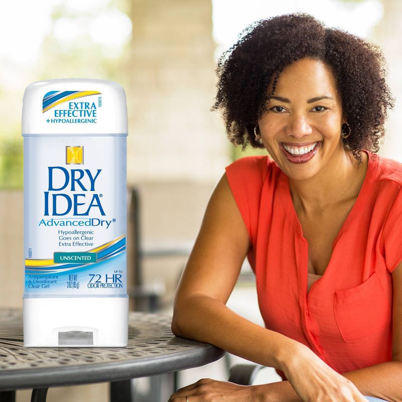 Dry Idea AdvancedDry Unscented Hypo-Allergenic Clear Gel Antiperspirant & Deodorant 3-oz.
