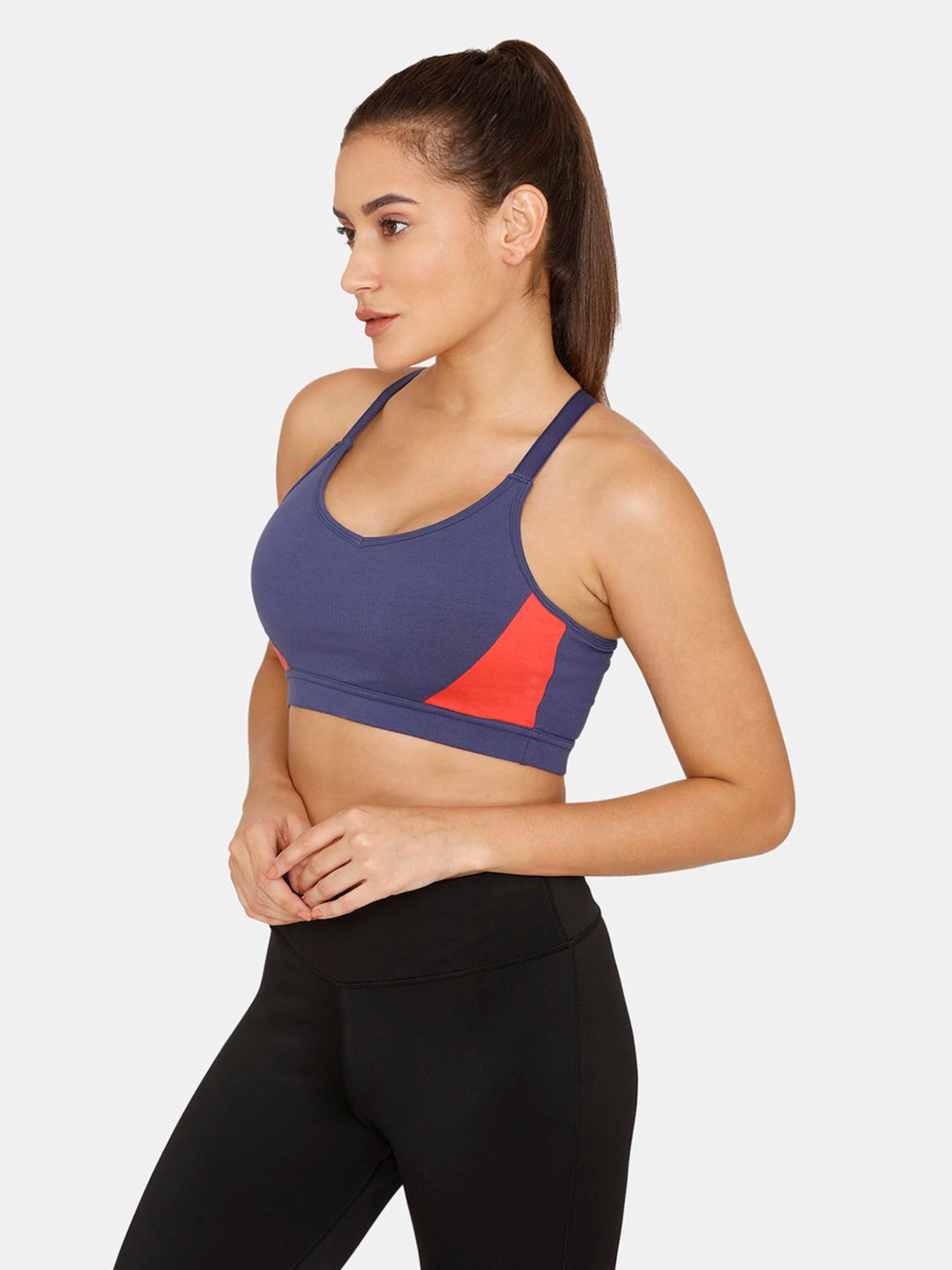 Zelocity by Zivame Blue Sports Bra