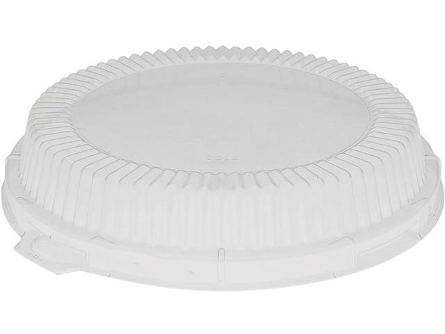 Pactiv YCI800120000 OPS ClearView Dome-Style Lid with Tabs, Fluted, 8.88 x 8.88 x 0.75, Clear, 504/Carton