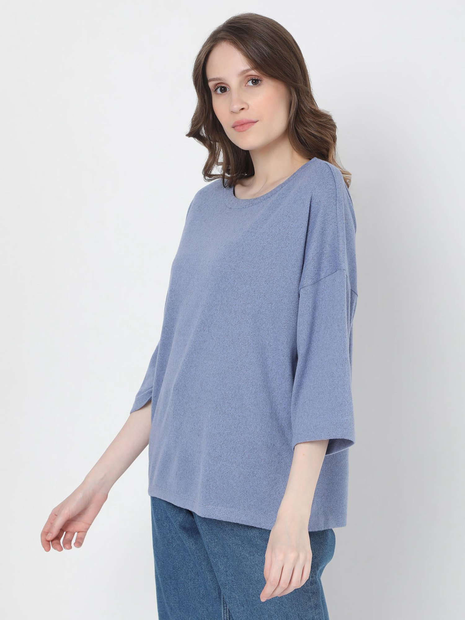 Vero Moda Blue Regular Fit Pullover