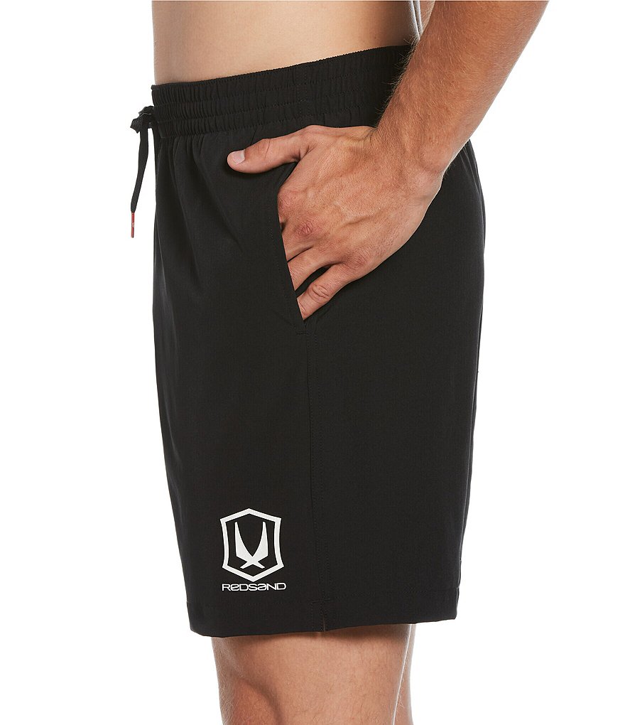 Redsand Solid Core Stretch 18#double; Outseam Volley Shorts