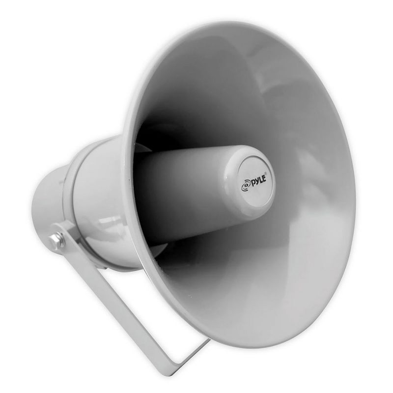 PyleHome PHSP101T 9.7 Inch 20 Watt Indoor and Outdoor Compact Loud Sound Wall Mount PA Horn Megaphone Speaker with 70V Transformer