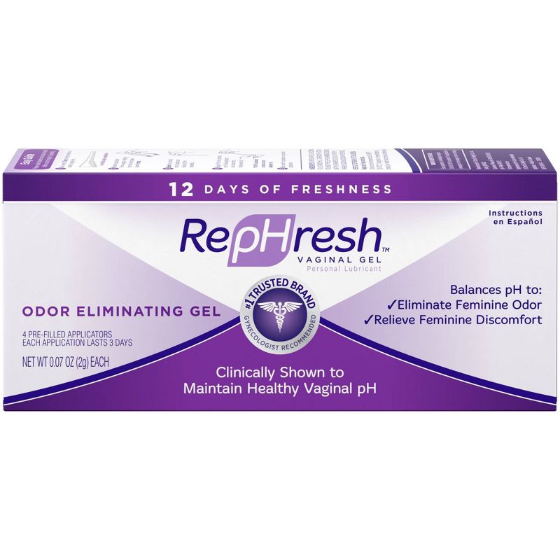 RepHresh Odor Eliminating pH Balancing Gel - 4ct