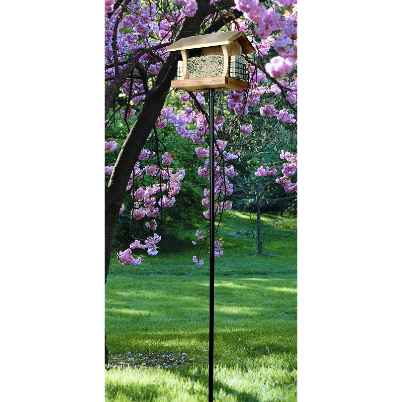 Woodlink 25276 HDPOLE Metal 3 Piece 72 Inch Bird Feeder Birdhouse Mounting Pole Kit with Mounting Bracket