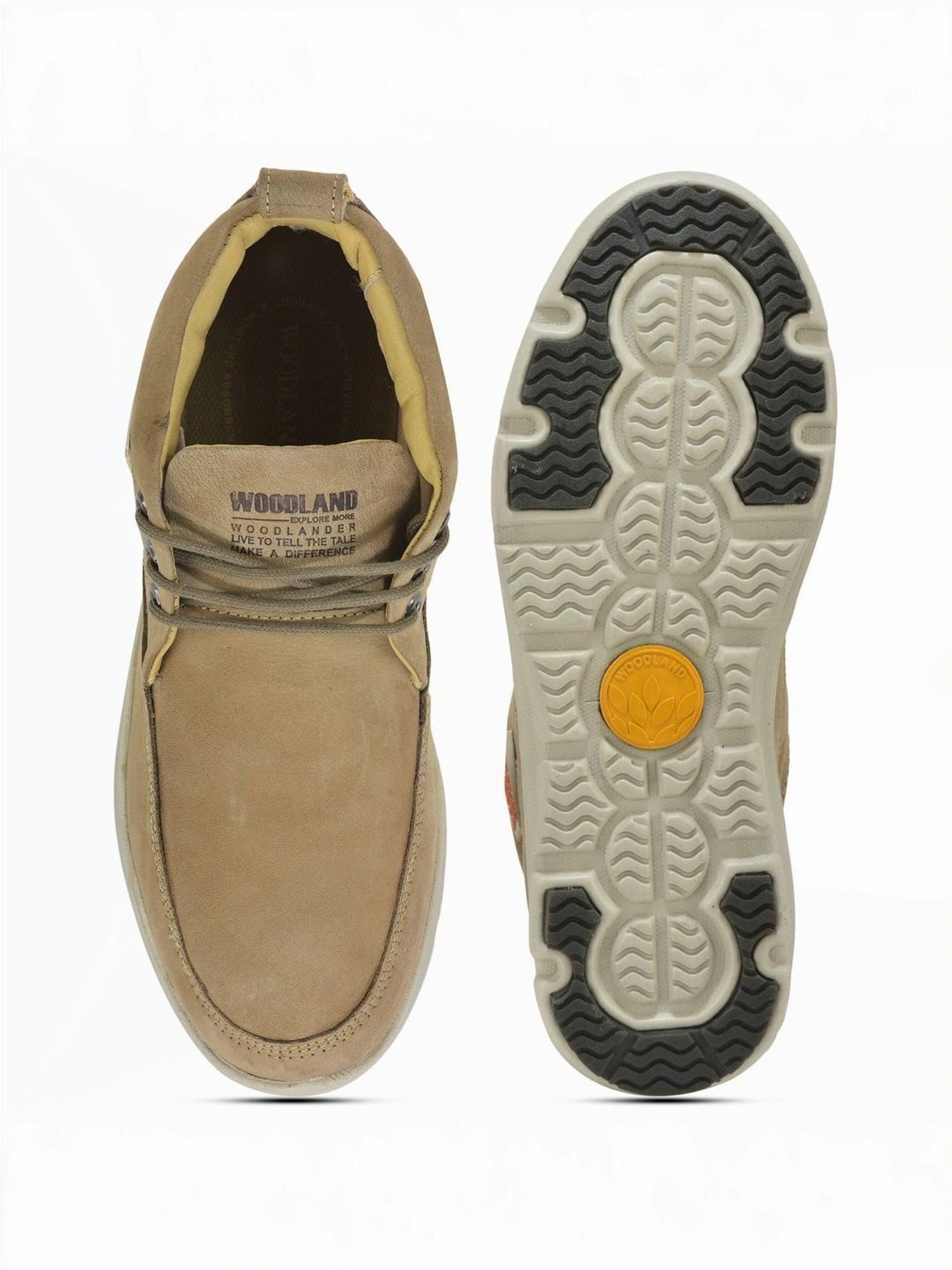 Woodland Men's Khaki Derby Shoes