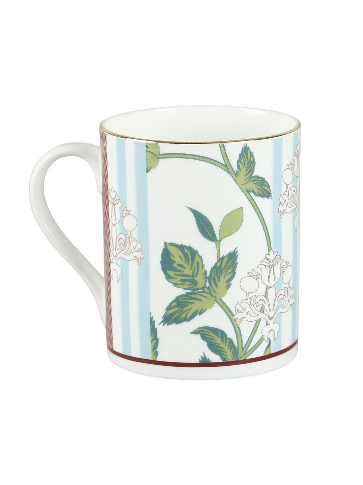 India Circus Floral Pink Bone China Milk Mug - Set of 2 (360 ml)