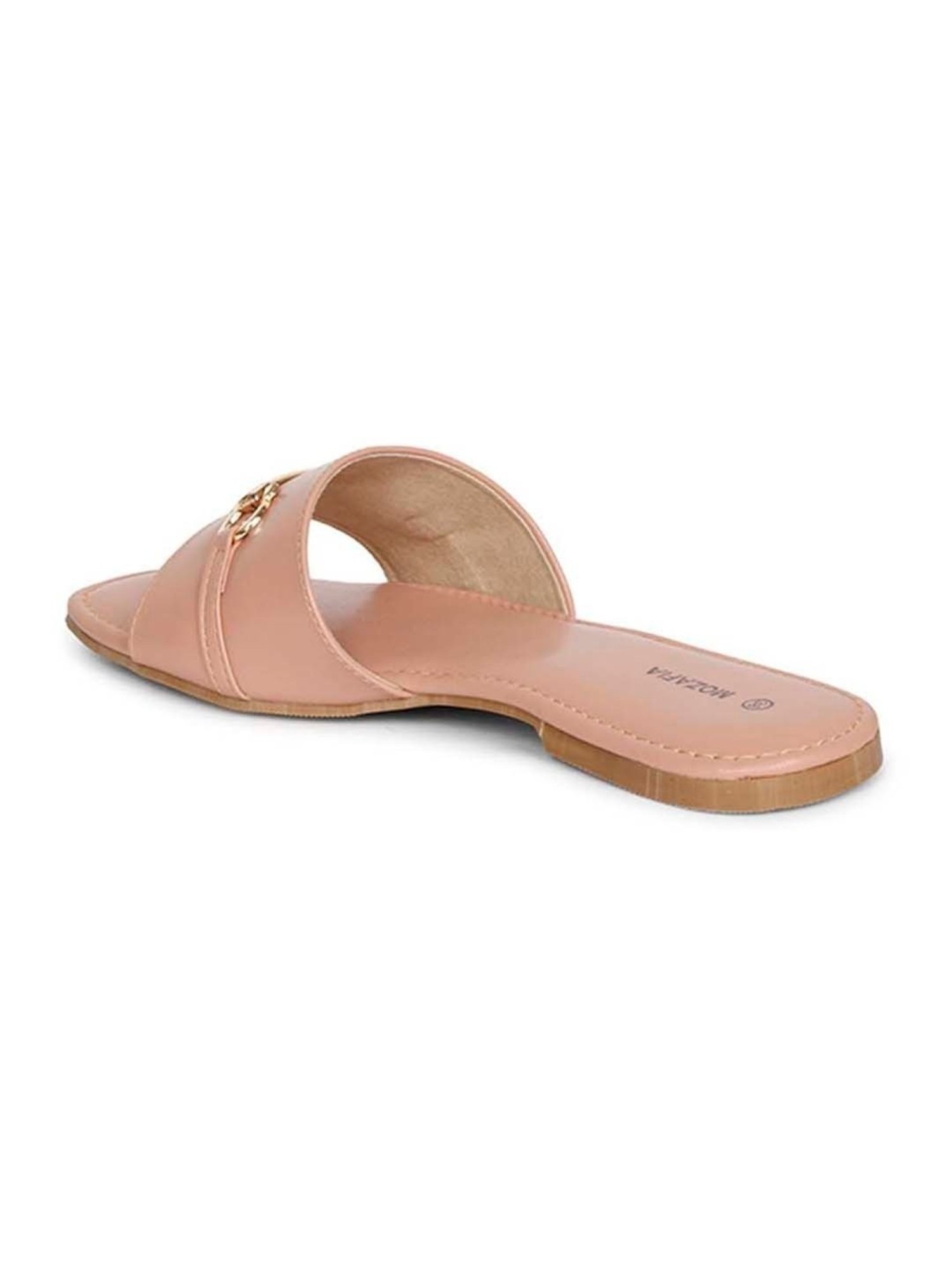Mozafia Women's Peach Casual Sandals