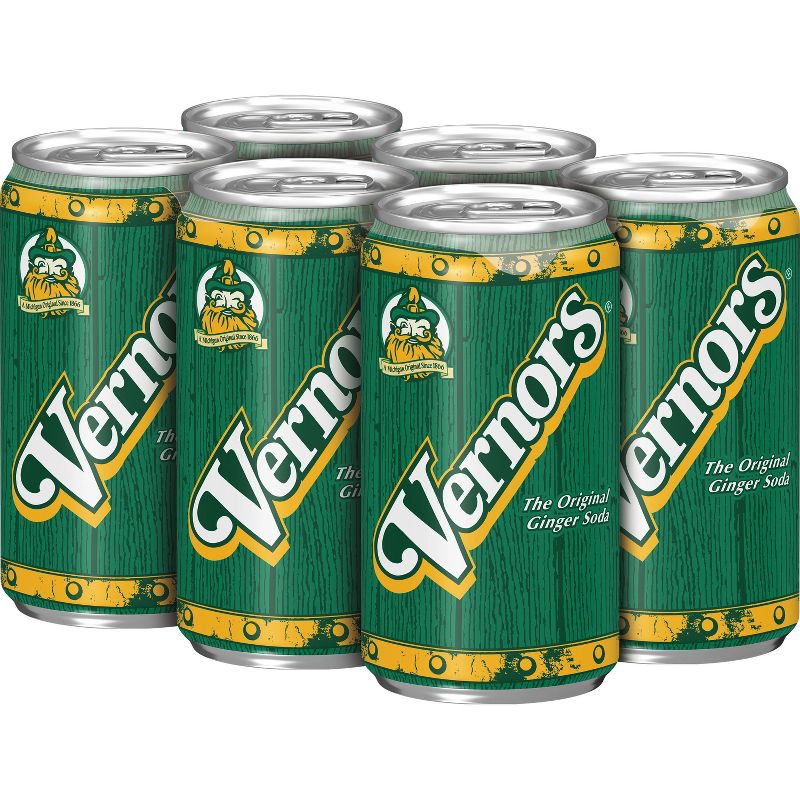 Vernors Ginger Soda - 6pk/7.5 fl oz Cans