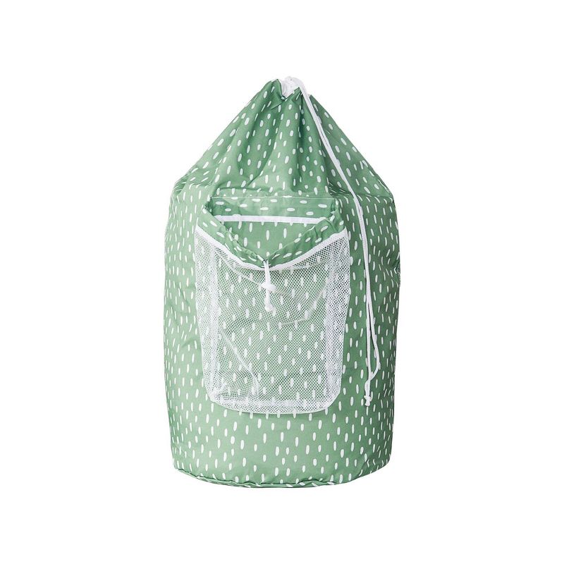 Backpk Laundry Bag Pebble Dot Coral - Room Essentials™