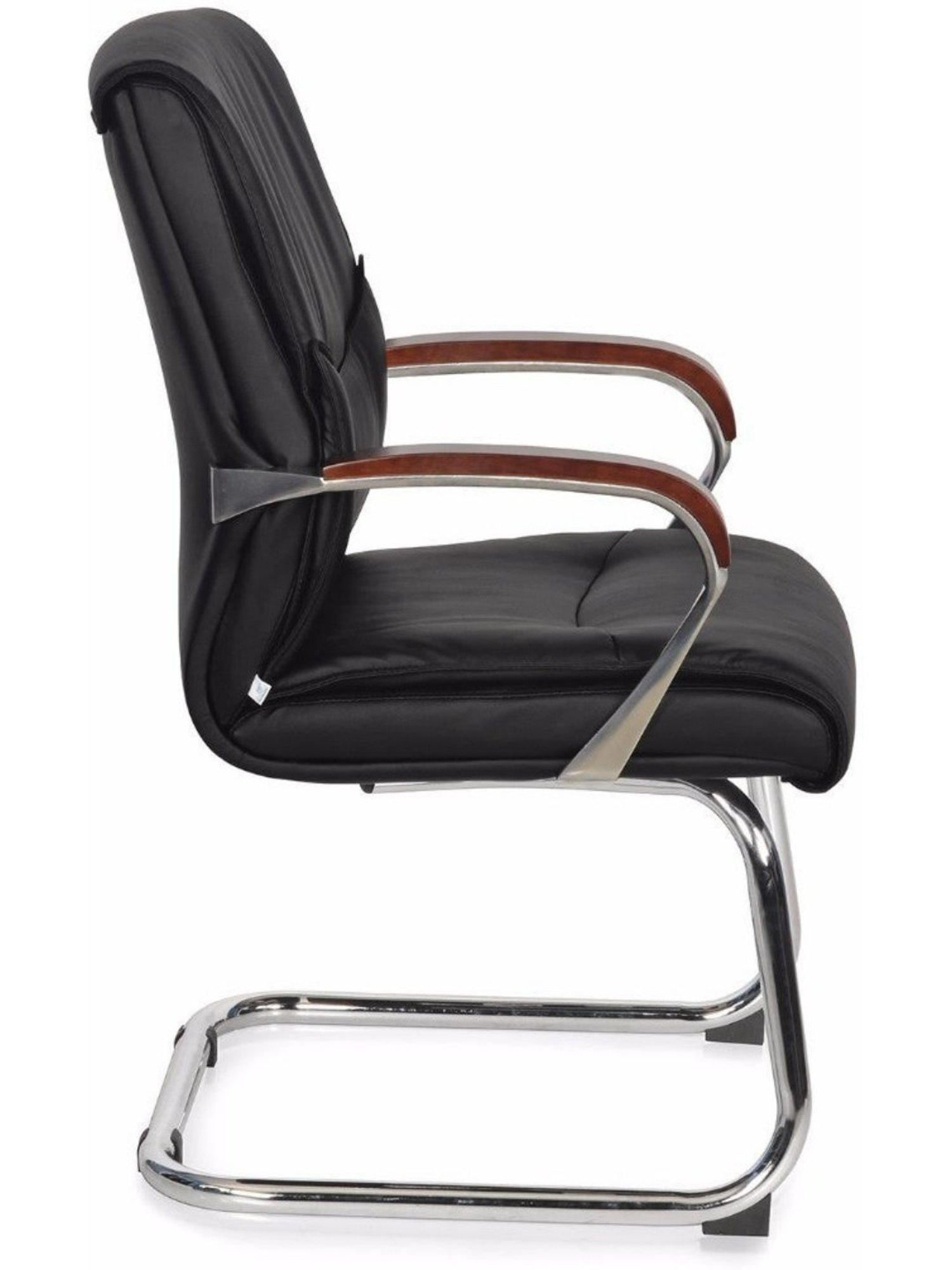 Nilkamal Boss Black Polyurethane Visiting Chair