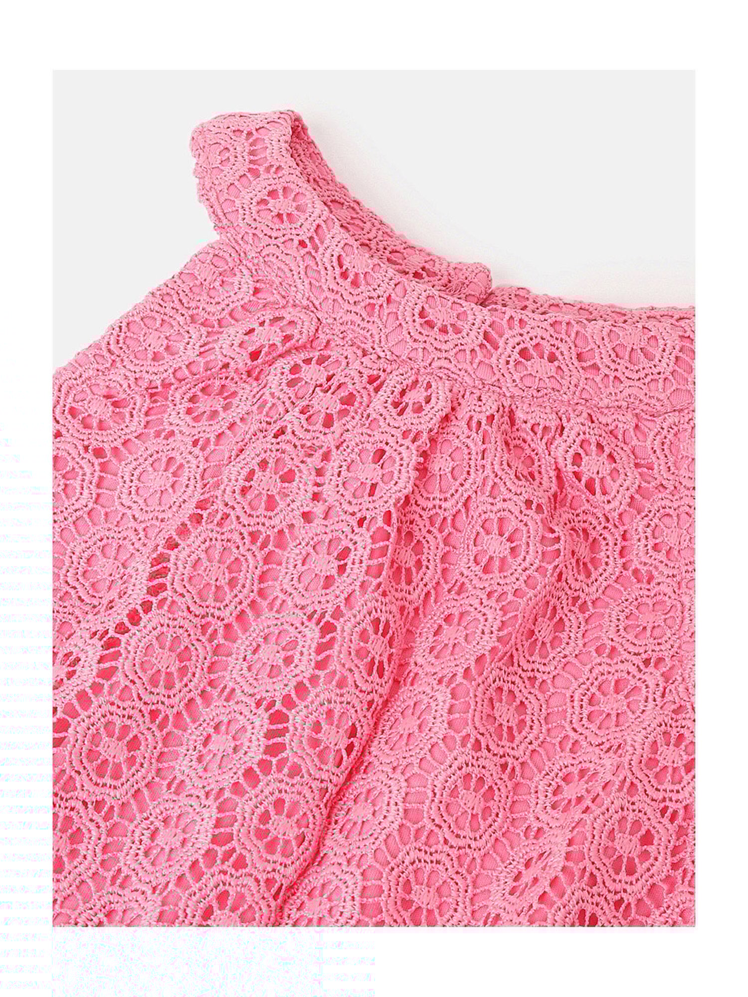 United Colors of Benetton Kids Pink Self Design Dress