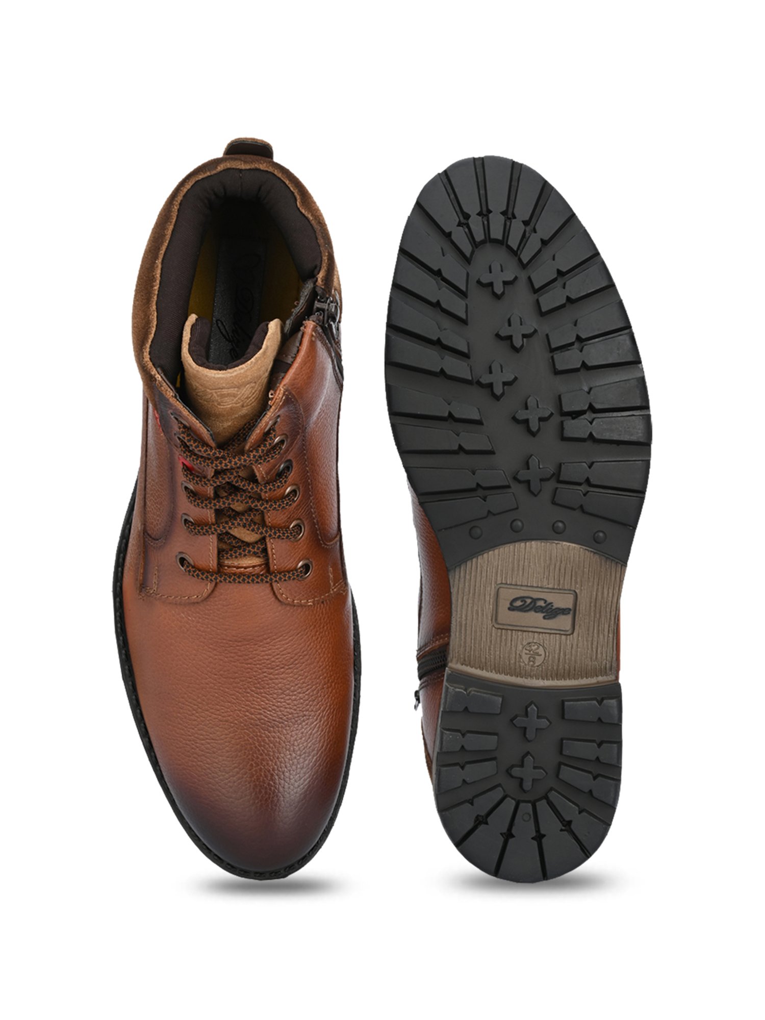 Delize Men's Tan Derby Boots
