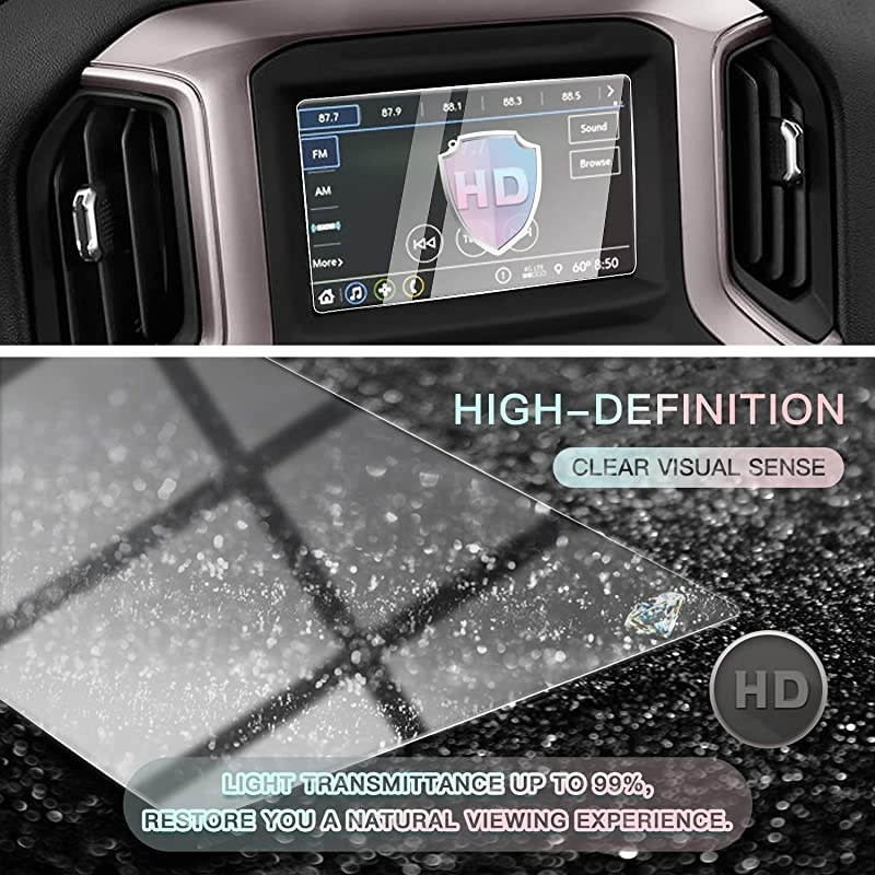 for 2019 2020 2021 Silverado 1500 Infotainment 3 Car Touchscreen Navigation Touch Screen Protector, HD Clear Tempered Glass 9H Scratch Resistance (7IN)