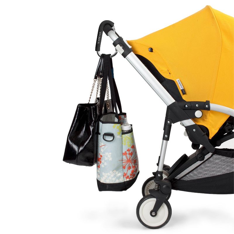 Mommy Hook Stroller Accessory - 2pk Silver/Black