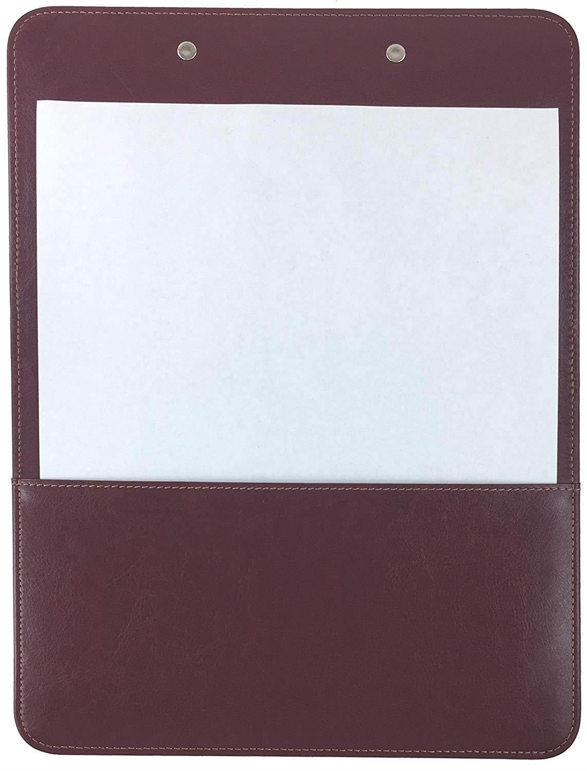 Trade Quest Clipboard Faux Leather Single (Tuscan Red)