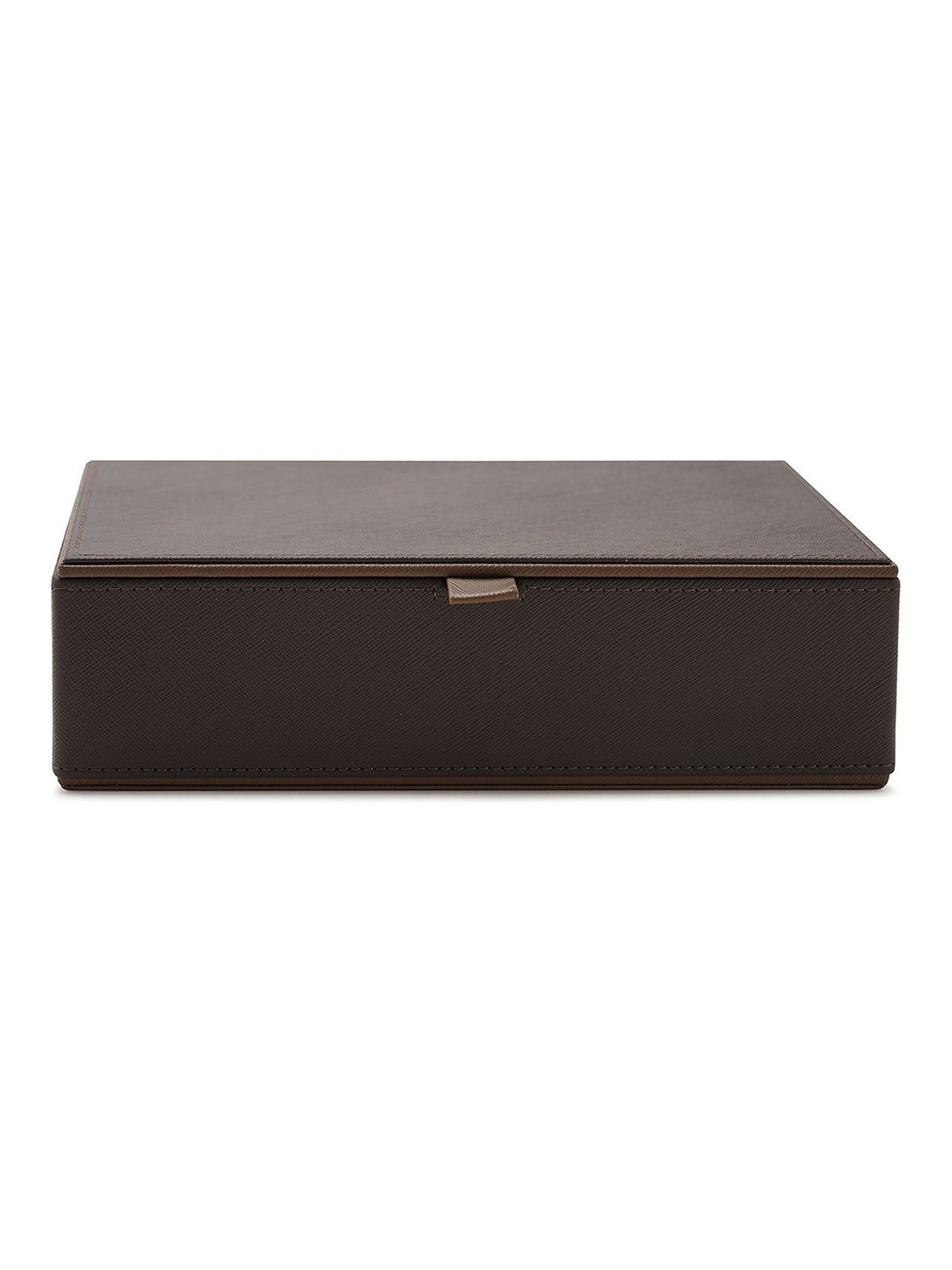 Pure Home and Living Brown Leather Solid Storage Boxes