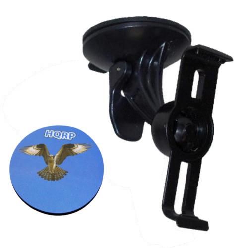HQRP Car Windshield Cradle Suction Cup Mount / Holder for Garmin Nuvi 1370T / 1390LMT / 1390T GPS + HQRP Coaster