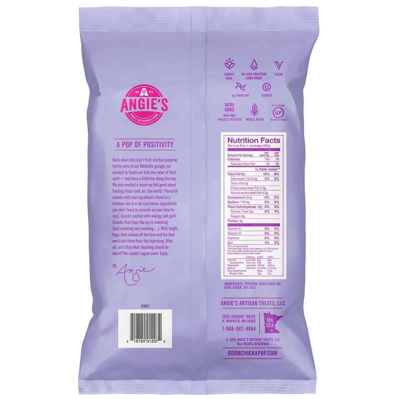 Angie's Boomchickapop Sweet & Salty Kettle Corn - 1oz 6ct
