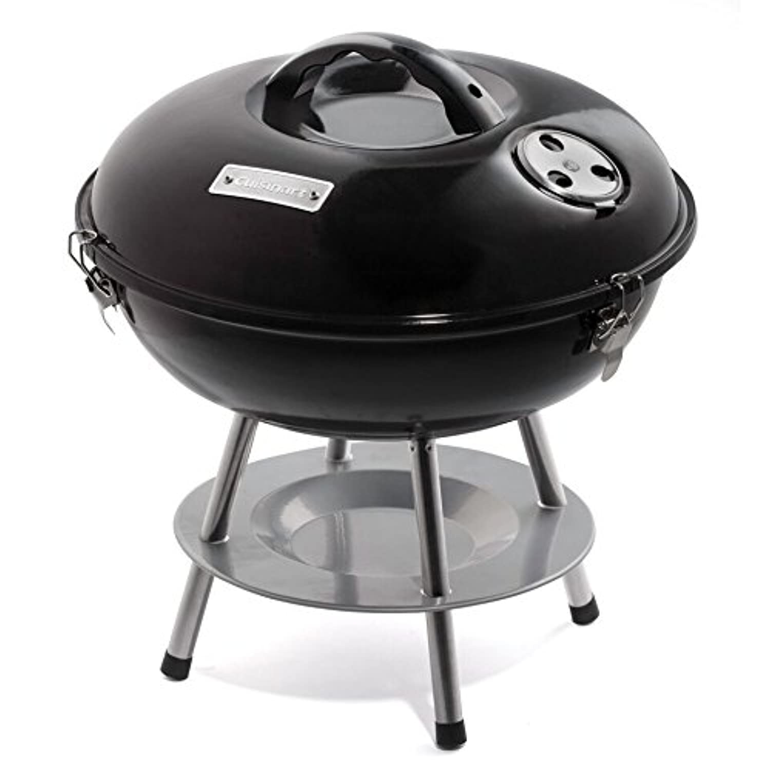 Cuisinart CCG190 Portable Charcoal Grill, 14-Inch, Black, 14.5" x 14.5" x 15"