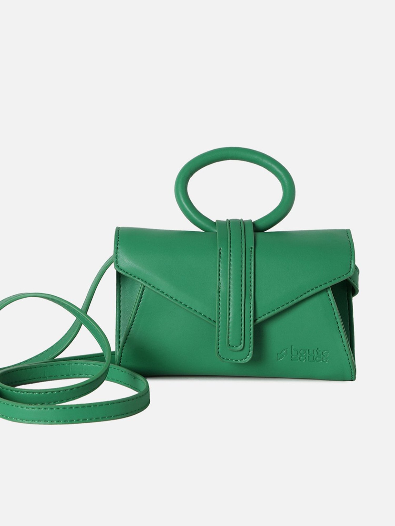 HauteSauce Green Medium Handheld Handbag