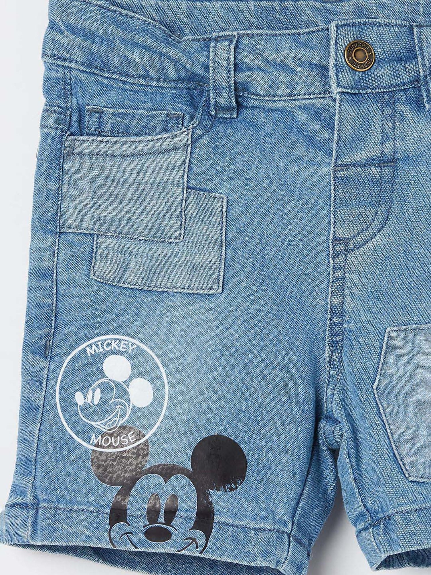 Juniors by Lifestyle Boys Blue Cotton Printed Shorts