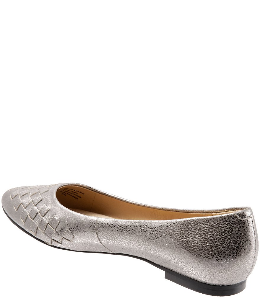 Trotters Estee Woven Leather Flats
