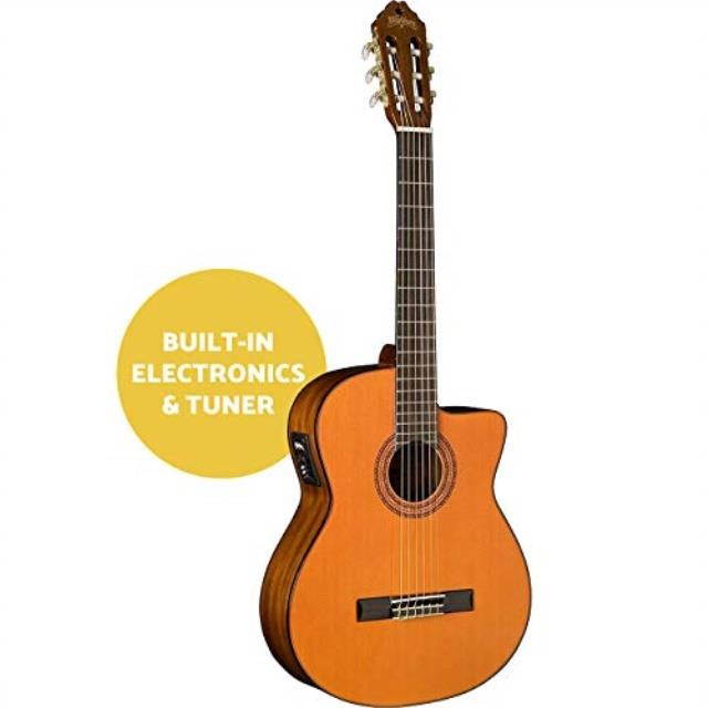 washburn classical c5ce cutaway , acoustic electric guitar