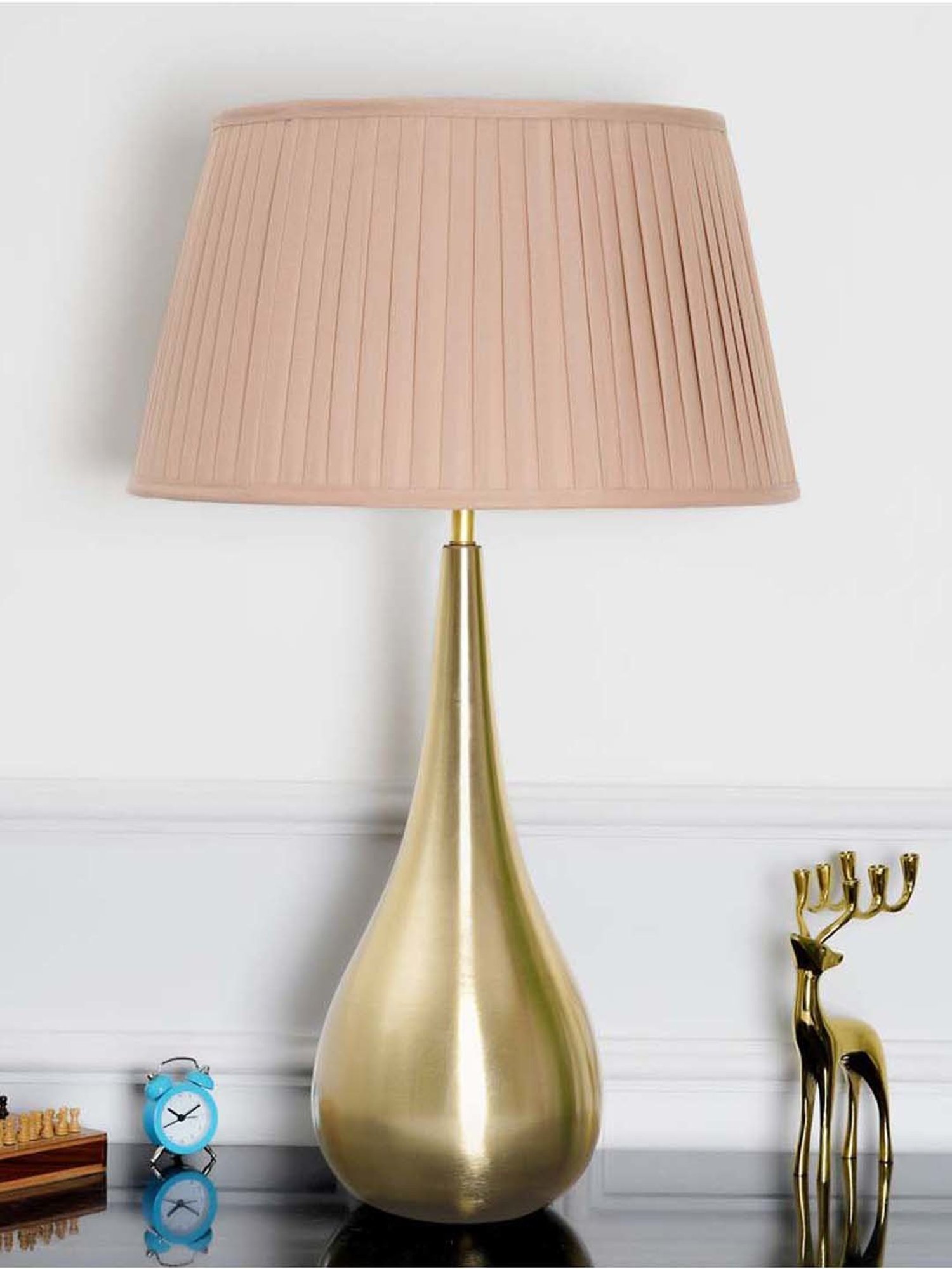 DecorativeRay Red PVC Study Table Lamp - Set of 1