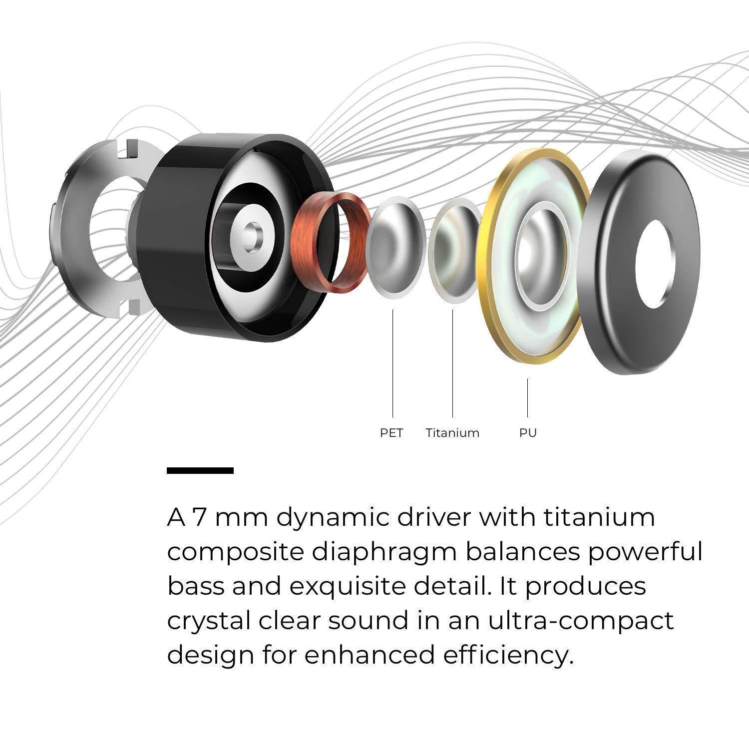 1MORE Stylish True Wireless Earbuds - Bluetooth 5.0 Stereo Hi-Fi Sound with Deep Bass Wireless Earphones Built-in Mic Headset, 24 Hours Playtime, in-Ear Bluetooth Earphones with Charging Case