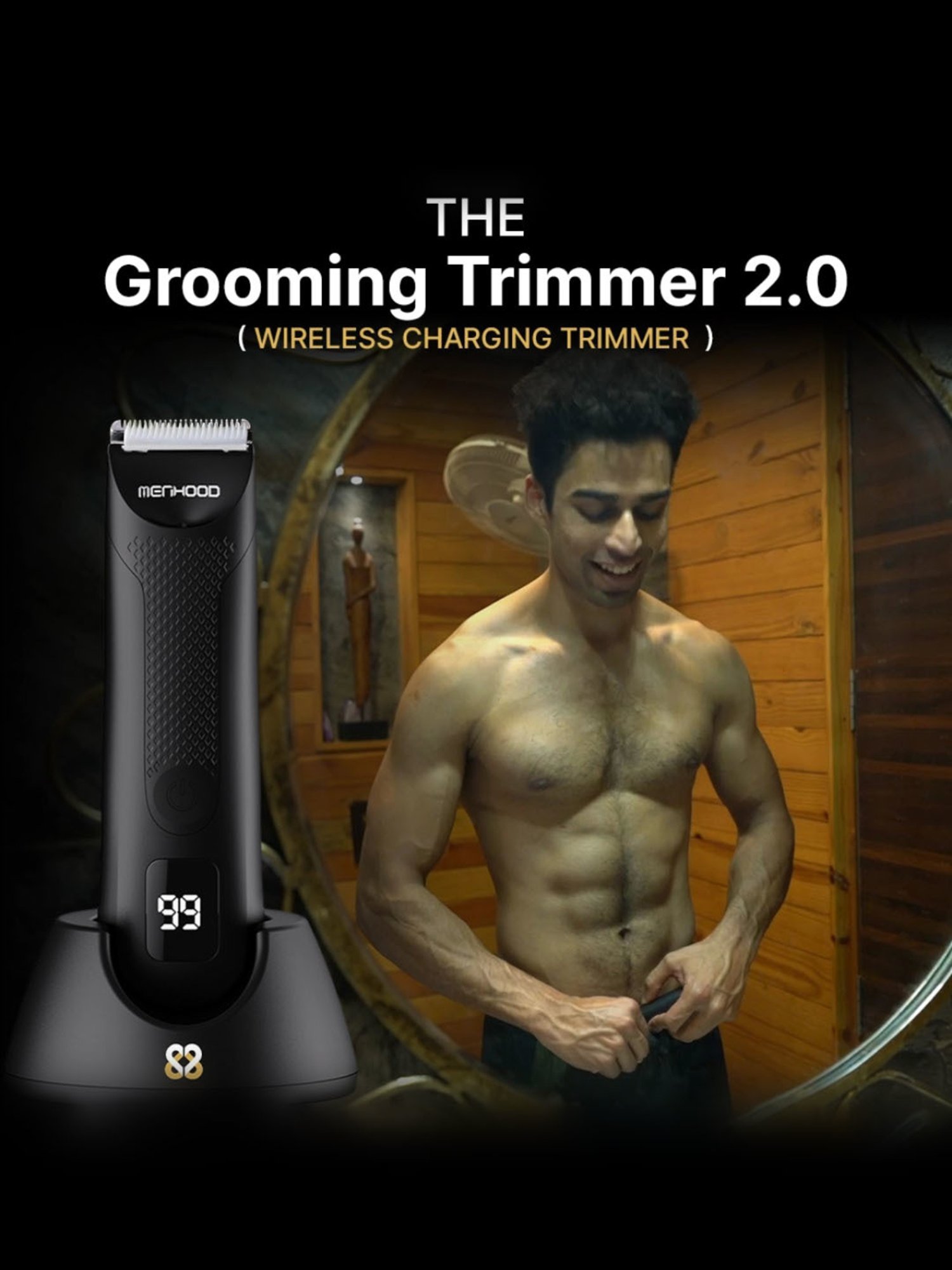 MENHOOD Essential Package 2.0, Trimmer, Pre-Trim Gel, Ball Shower Gel, Razor, Man-Cure Kit & More