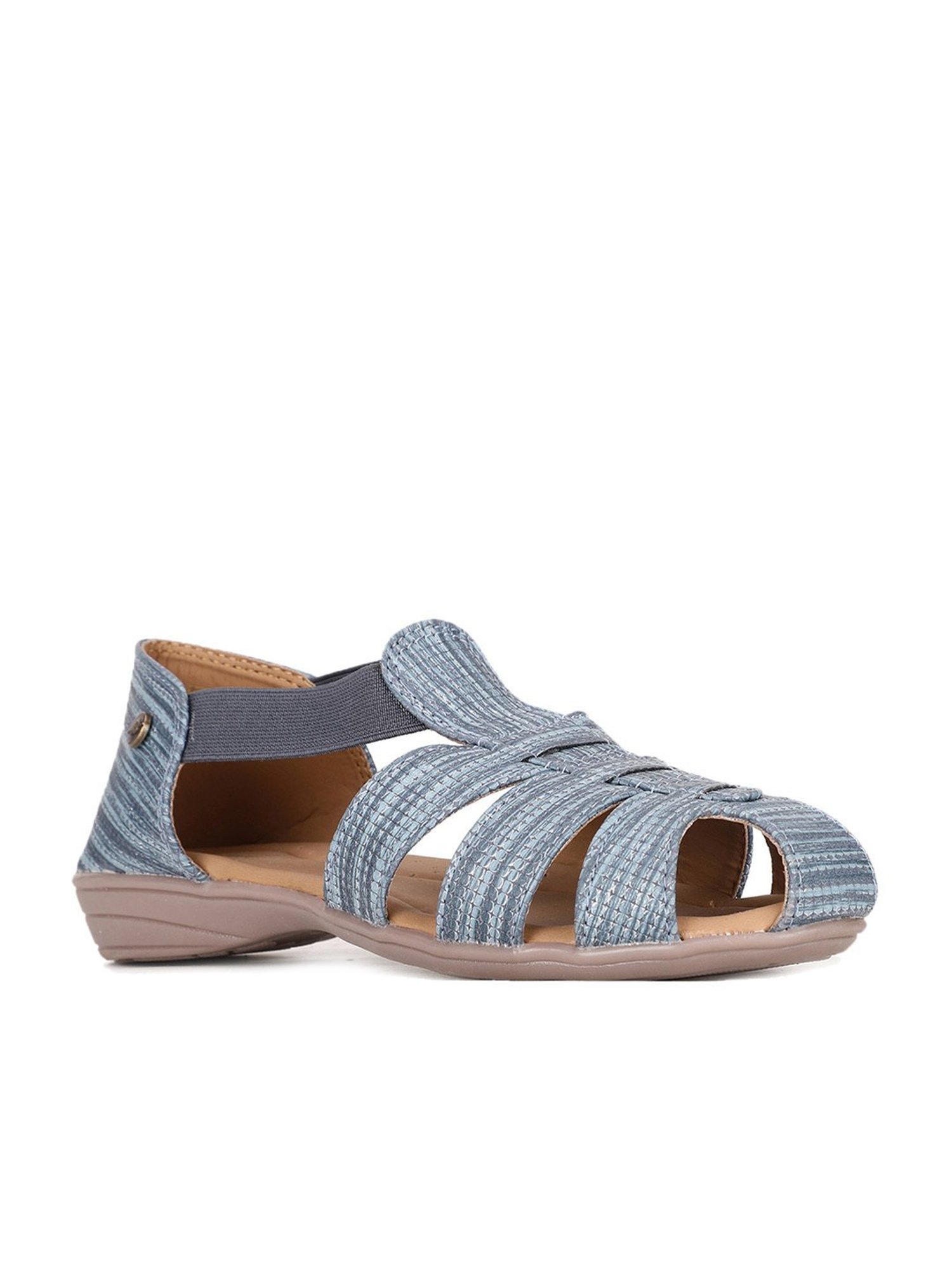 Bata Women's Blue Fisherman Sandals