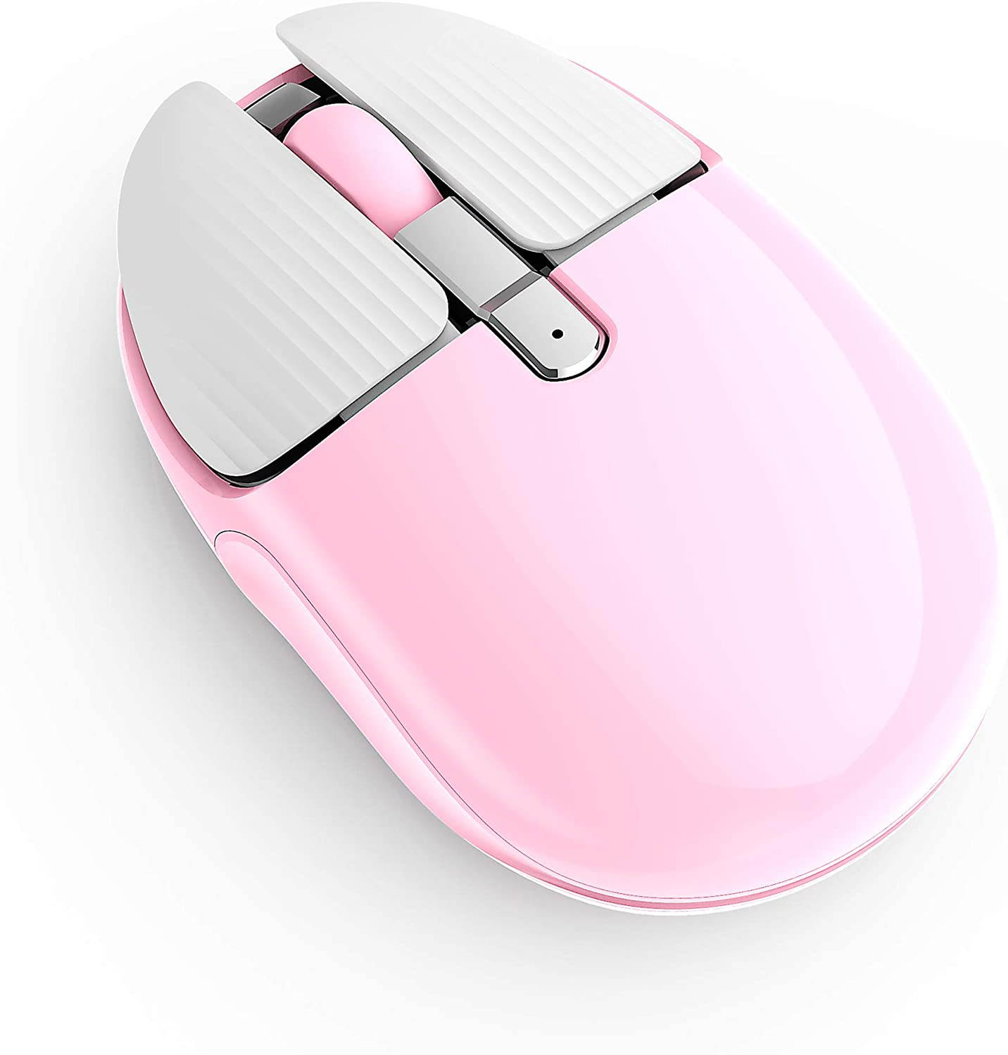 Rechargeable Wireless Mouse Mini Portable Mobile Mouse 1200DPI Silent 3 Buttons Optical Mouse with Nano Receiver Home Office Cordless Mice for PC Laptop Computer