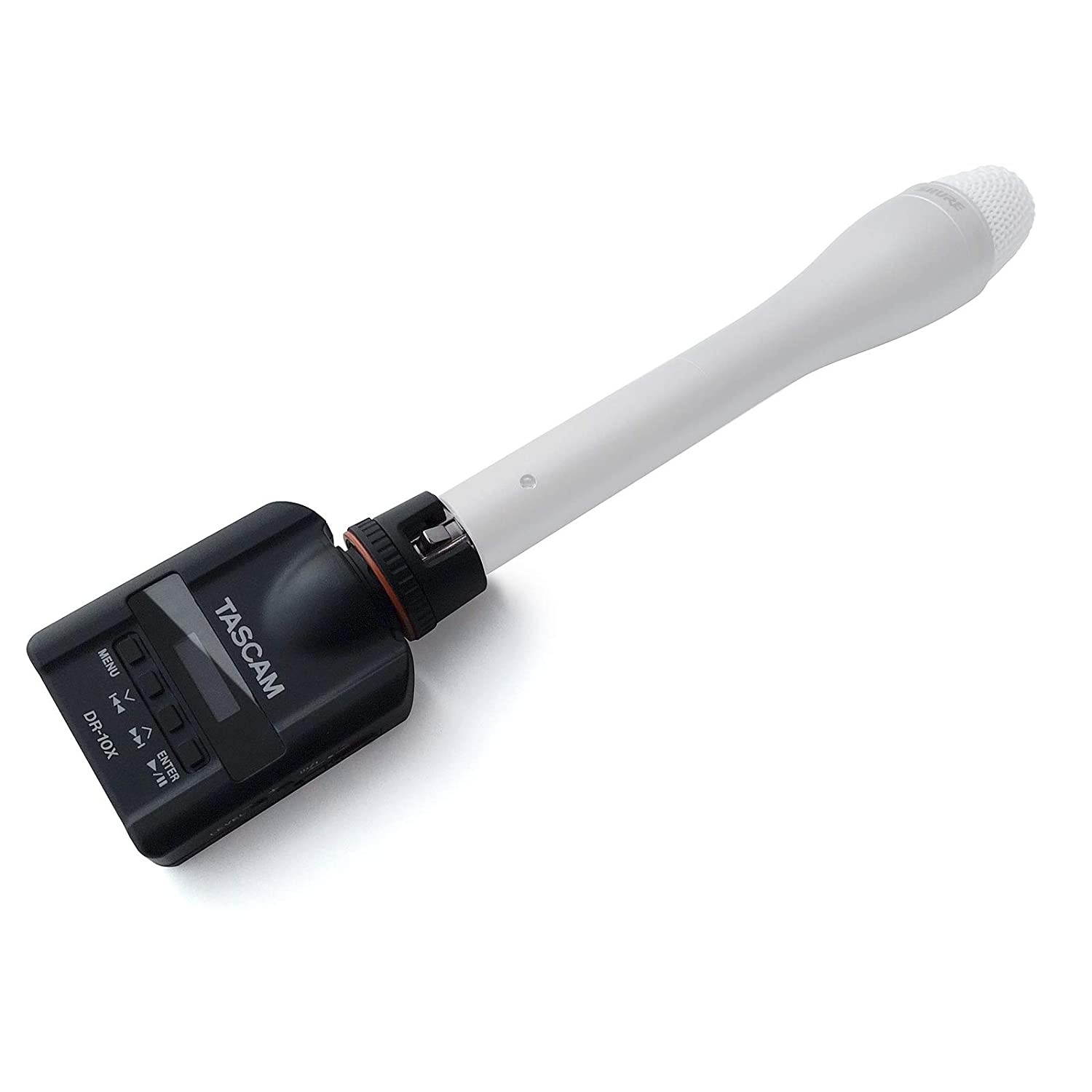 Tascam DR-10X Plug-On Linear PCM Digital Audio Recorder for XLR Microphones