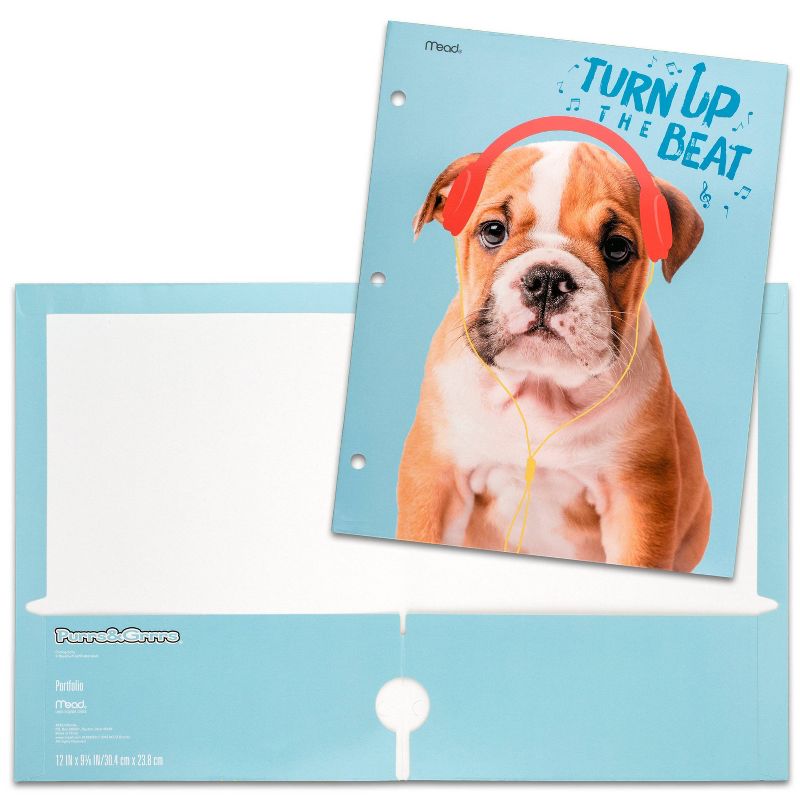 Day Designer Padfolio with Notepad Black - Blue Sky