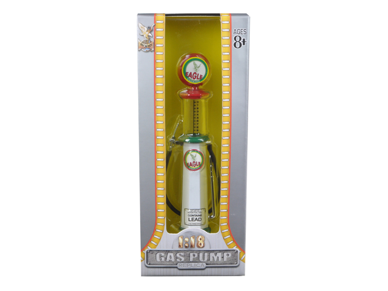 1954 Tokheim 350 Twin Gas Pump "Union 76 Minute Man Service" Dark Blue and Orange "Vintage Gas Pumps" Series 11 1/18 Diecast Model by Greenlight