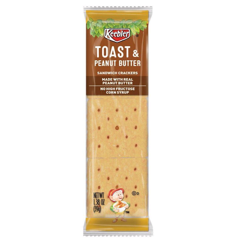 Keebler Toast & Peanut Butter Sandwich Crackers - 8ct
