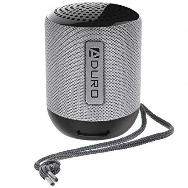 aduro portable bluetooth speaker, mini outdoor wireless speaker usb flash drive and micro sd input black