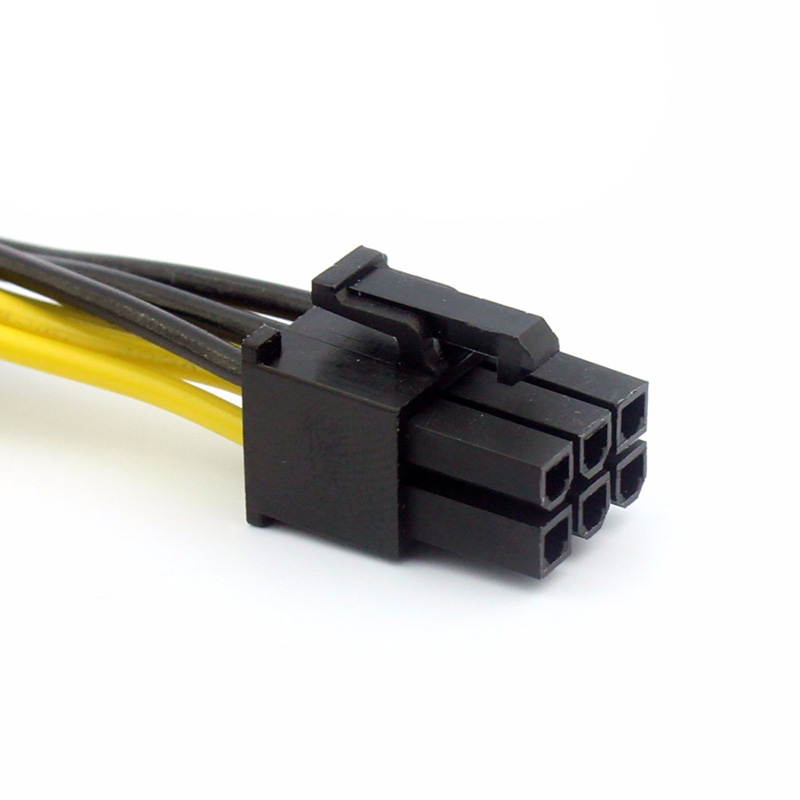 EnLabs PCIE6PEX30CM 12 inch PCIe 6pin Male to Female Extension Power Cable,18AWG UL LIsted PCI-E 6-pin Power Extension for GPU Video Card