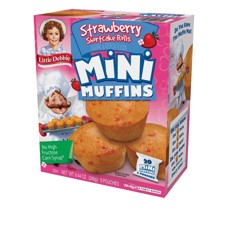 Little Debbie Strawberry Shortcake Mini Muffins - 8.44oz