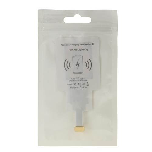 8Pin Wireless Charging Receiver for iPhone 6 Plus / 6 / 5S / 5C / 5 (White)