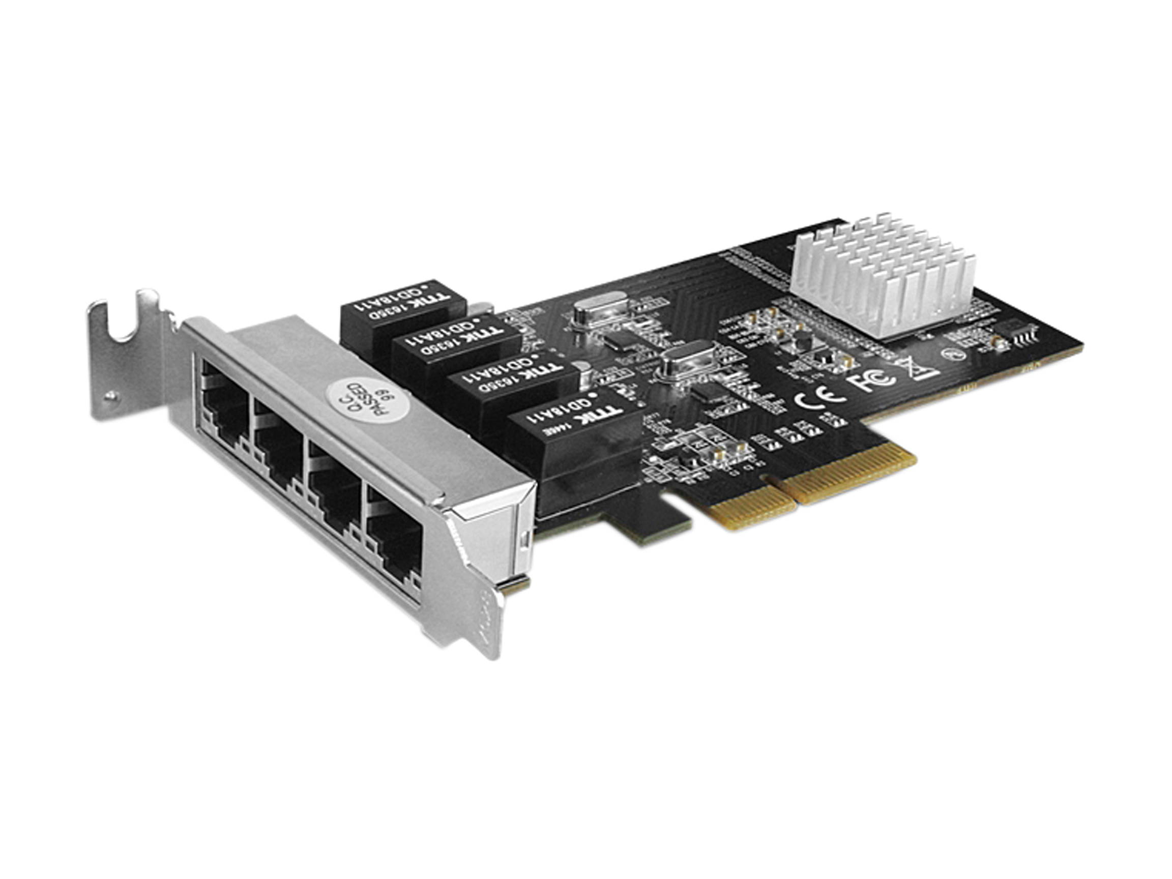 VANTEC UGT-PC100GNA 4-Port PCIe Gigabit Ethernet Network Adapter Card
